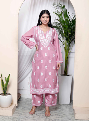 MIRAVAN Women Kurta Palazzo Set