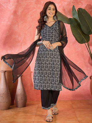 Sangria Women Kurti Pant Dupatta Set