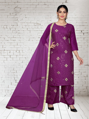 H V COLLECTION Women Kurta Pant Dupatta Set