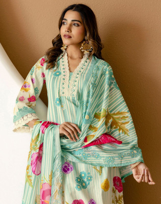 Tasrika Women Kurta Palazzo Dupatta Set