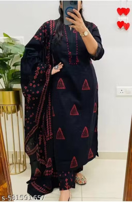 Ikshvaku Enterprises Women Kurti Pant Dupatta Set