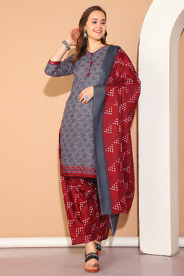 VihaanExim Women Kurta Patiala Dupatta Set
