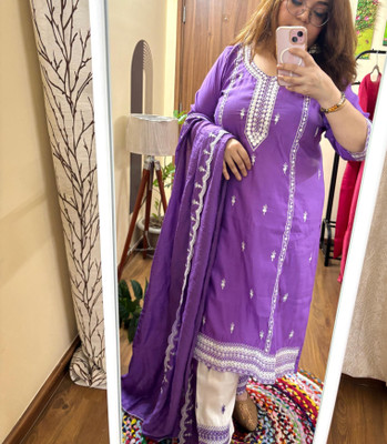 PS PATOLA SWAG Women Kurta Pant Dupatta Set