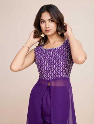 A One Collection Women Kurti Sharara Dupatta Set