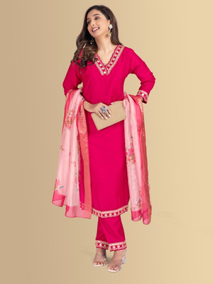 Shyam Fashion Women Kurti Pant Attached Dupatta Set