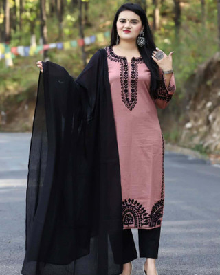 HousOfCommon Women Kurta Churidar Dupatta Set