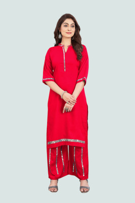 Hangerdesigners Women Kurta Palazzo Set
