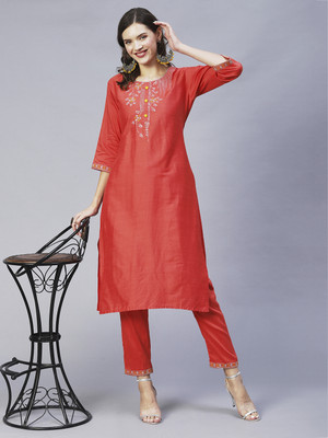 RED FEATHER Women Kurta Pant Set