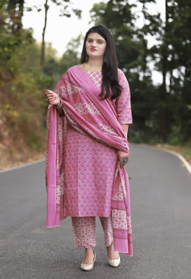 IRAKSU Women Kurti Pant Dupatta Set