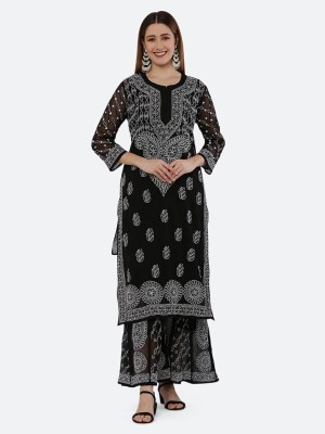 FAWOMENT Women Kurta Sharara Set