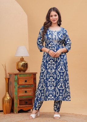 NAHIKO Women Kurta Pant Set