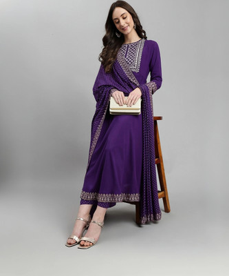 Bunai Dhaga Women Kurta Palazzo Dupatta Set