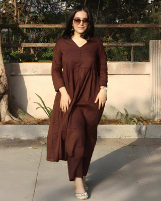 ANGAVASTRAM Women Kurta Pant Set