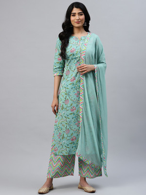 LIBAS Women Kurta Palazzo Set