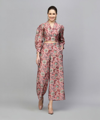 Get Glamr Women Ethnic Top Palazzo Set