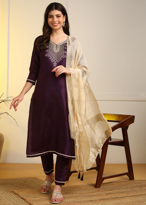 HIVA TRENDZ Women Kurta Pant Dupatta Set