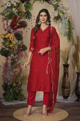Varamya Women Kurta Pant Dupatta Set