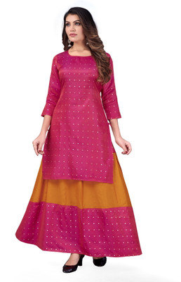 Raptty Fashion Women Kurta Skirt Set