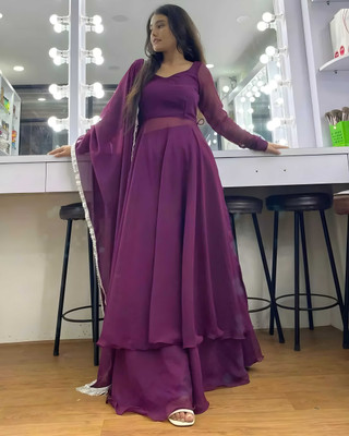 KRISHNA ENT. Women Kurti Sharara Dupatta Set