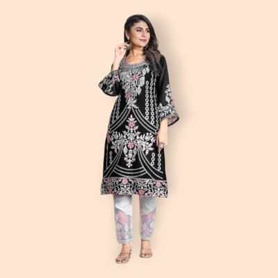 The Snizvi Women Kurti Pyjama Set