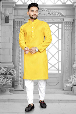 CELLUX Men Kurta Pyjama Set