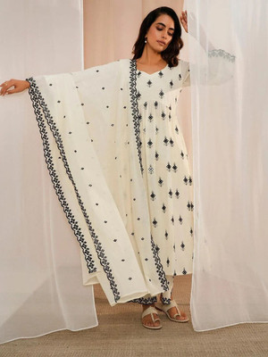 Celebrity Designer Women Kurti Pant Dupatta Set