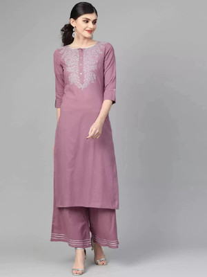 PILUDI Women Kurta Palazzo Dupatta Set