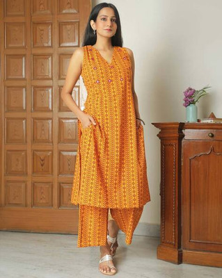khodal creation Women Kurti Palazzo Set