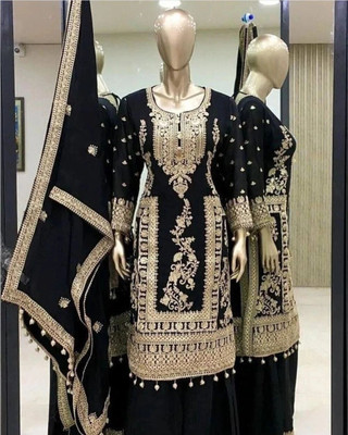 PEDR TRENDS Women Kurta Pant Attached Dupatta Set