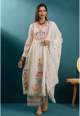 Dwiza Enterprise Women Kurta Palazzo Dupatta Set
