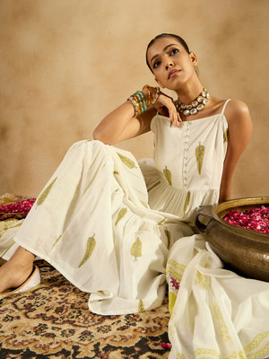 Indo Era Women Kurta Pant Dupatta Set