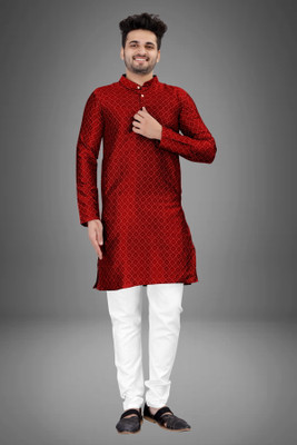 ZEDIN Men Solid Straight Kurta(Light Green)