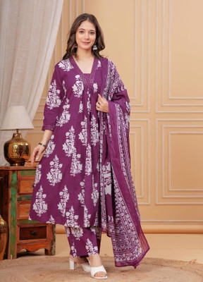 Niri and Rini Embroidered Kurta, Trouser/Pant & Dupatta Set