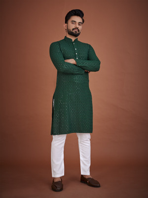 OCMOH Men Kurta Pyjama Set