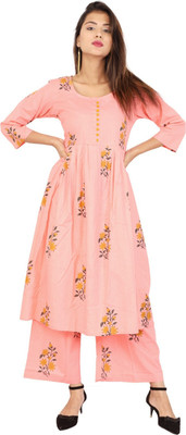 CLOTHAURA Women Kurta Palazzo Set