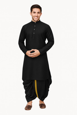 StyleVault Men Kurta Dhoti Set