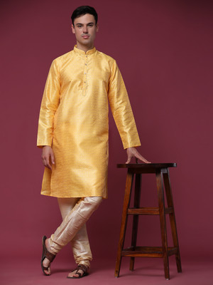 SKAVIJ Men Kurta Pyjama Set
