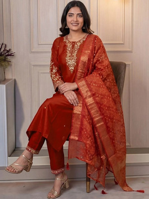 R&H COMAPANY Women Kurta Pant Dupatta Set