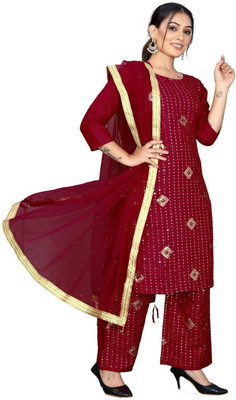 HOC's Women Kurta Pyjama Dupatta Set