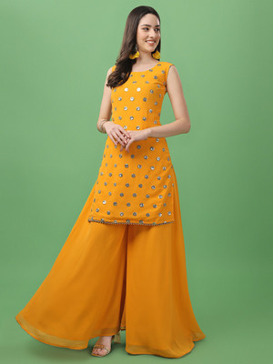 PARROT ENTERPRISE Women Kurta Sharara Dupatta Set