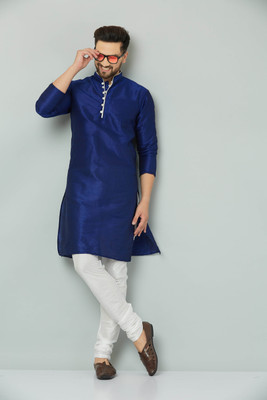 LEMONX Men Kurta Churidar Set