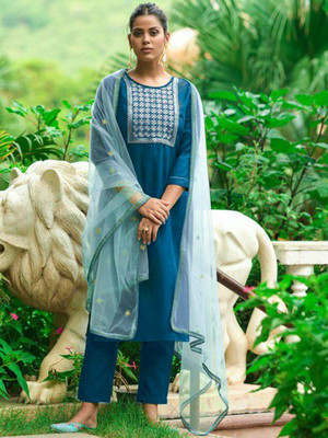 Zinariya Fab Women Kurta Pant Dupatta Set