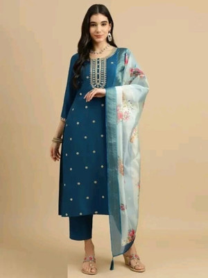 SANT FABS Women Kurta Pant Dupatta Set