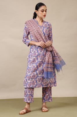 Folksong Women Kurta Pant Dupatta Set