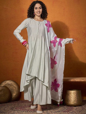 ANOUK Women Kurta Palazzo Dupatta Set