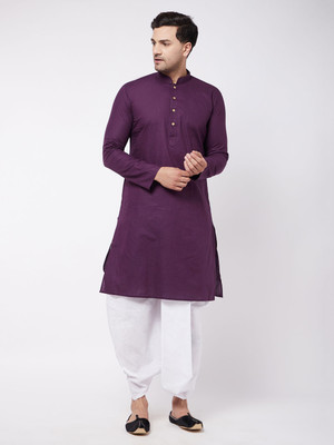 VASTRAMAY Men Kurta Dhoti Set
