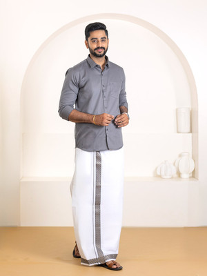 Ramraj Cotton Men Shirt Dhoti Set