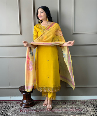 Divastri Women Kurta Pant Dupatta Set