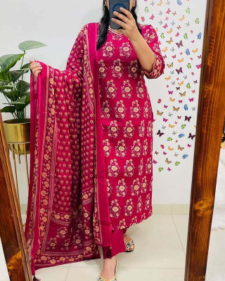 Kasooti Women Kurta Pant Attached Dupatta Set