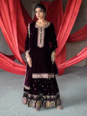 LIBAS Women Kurta Skirt Dupatta Set